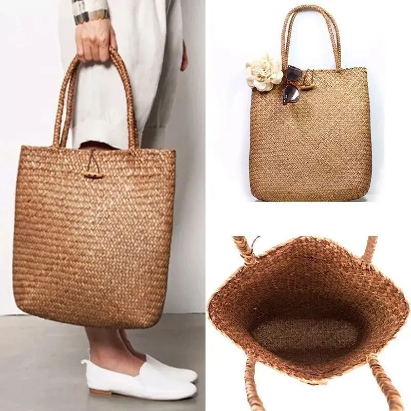 Stylish Summer Straw Tote Bag for Women