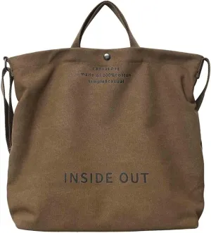 Sumleno Women Large Canvas Tote Handbags Casual Shoulder Work Bag Crossbody Top Handle Vintage Grunge Hobo Bag