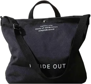 Sumleno Women Large Canvas Tote Handbags Casual Shoulder Work Bag Crossbody Top Handle Vintage Grunge Hobo Bag