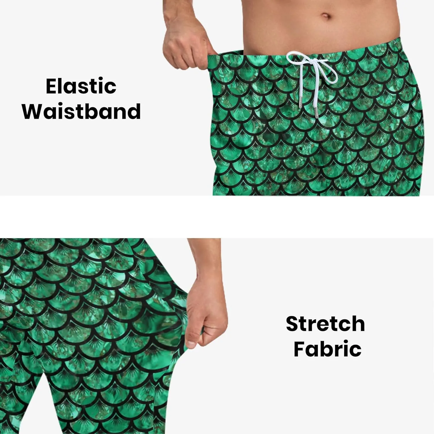 Sweatpants for Men Joggers Pant 3D Printed Sports Pants Workout Pants with 2 Side Pockets