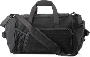 Tactical Duffel Bag Pro 1000D Nylon MOLLE Military Gear Pack BK