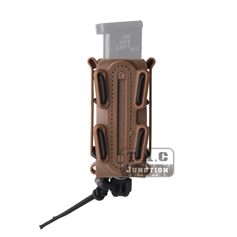 Tactical Molle Soft Shell 9mm Pistol Magazine Pouch Mag Carrier Tall