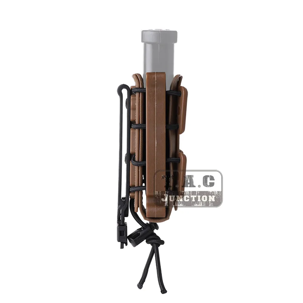Tactical Molle Soft Shell 9mm Pistol Magazine Pouch Mag Carrier Tall