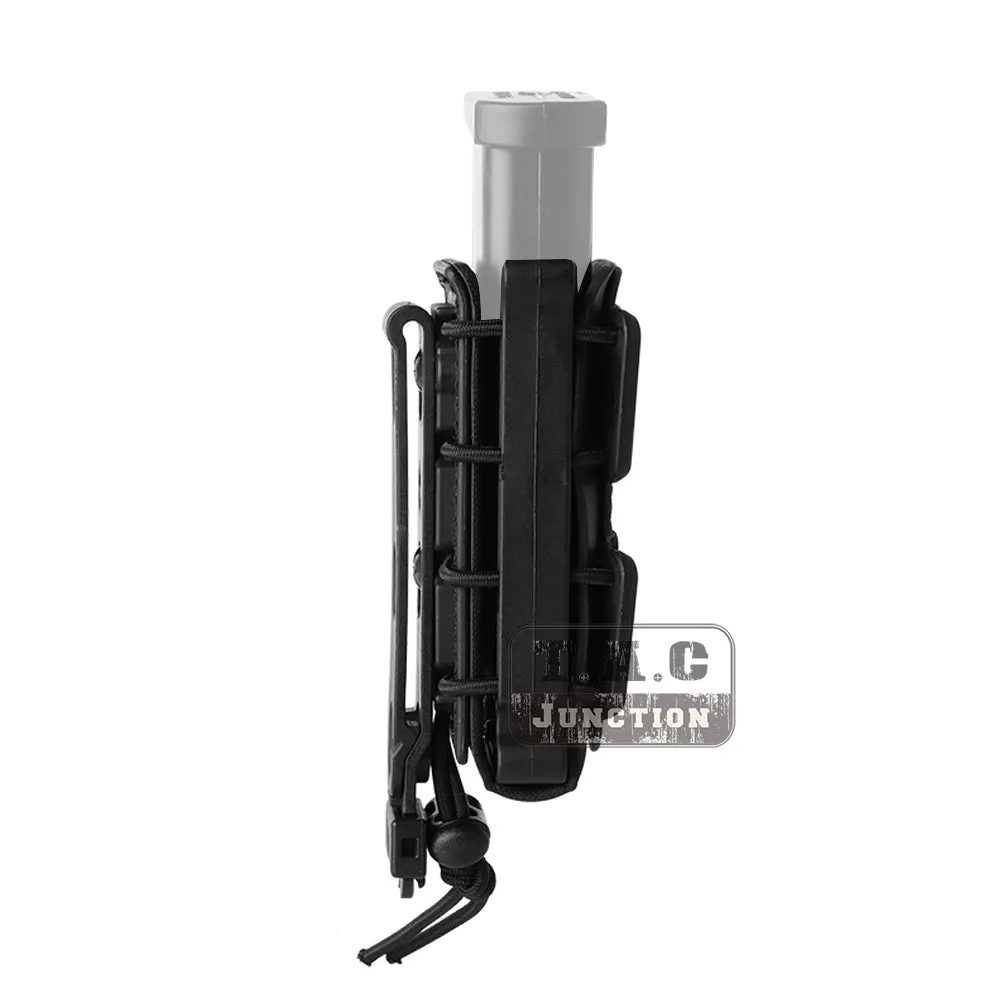 Tactical Molle Soft Shell 9mm Pistol Magazine Pouch Mag Carrier Tall