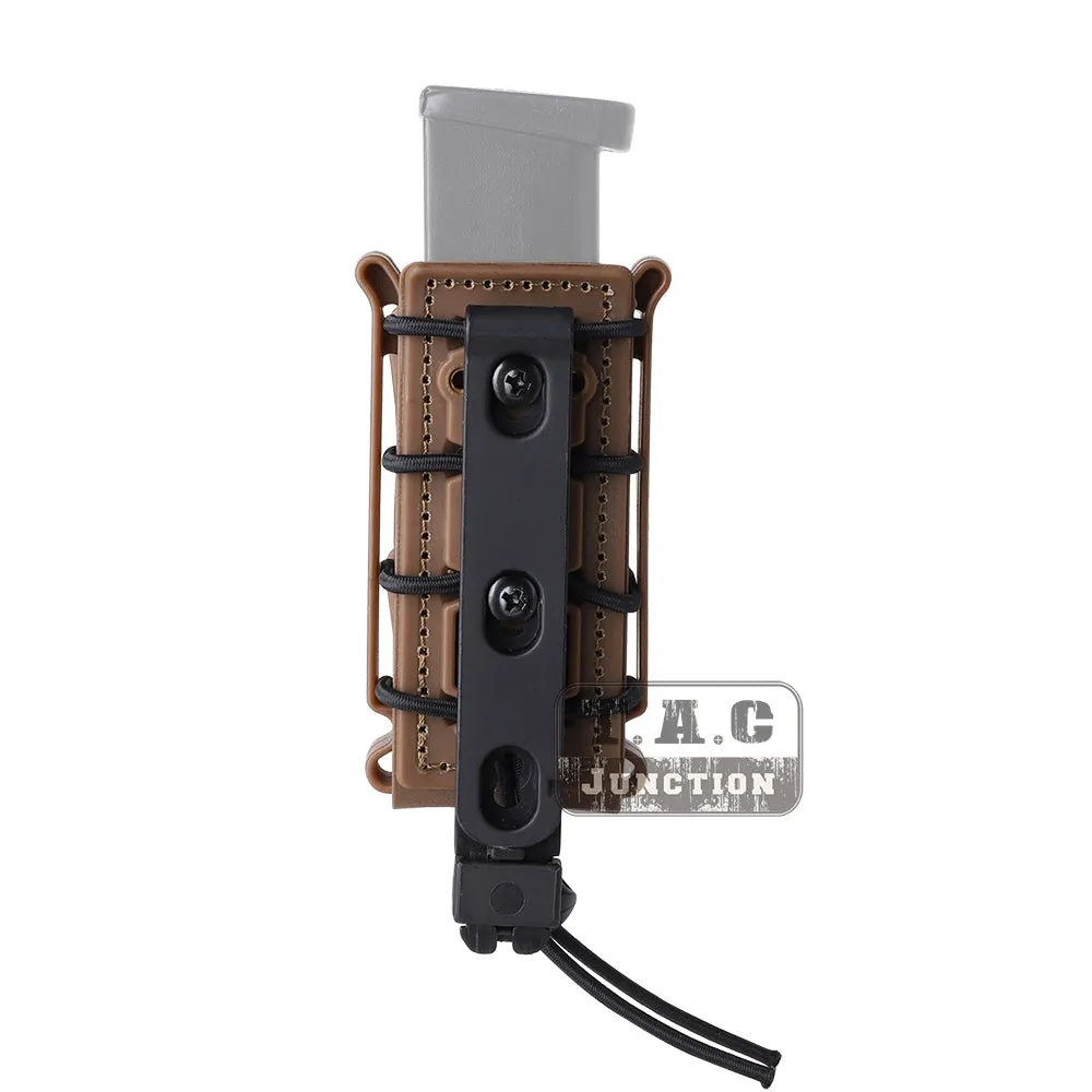 Tactical Molle Soft Shell 9mm Pistol Magazine Pouch Mag Carrier Tall