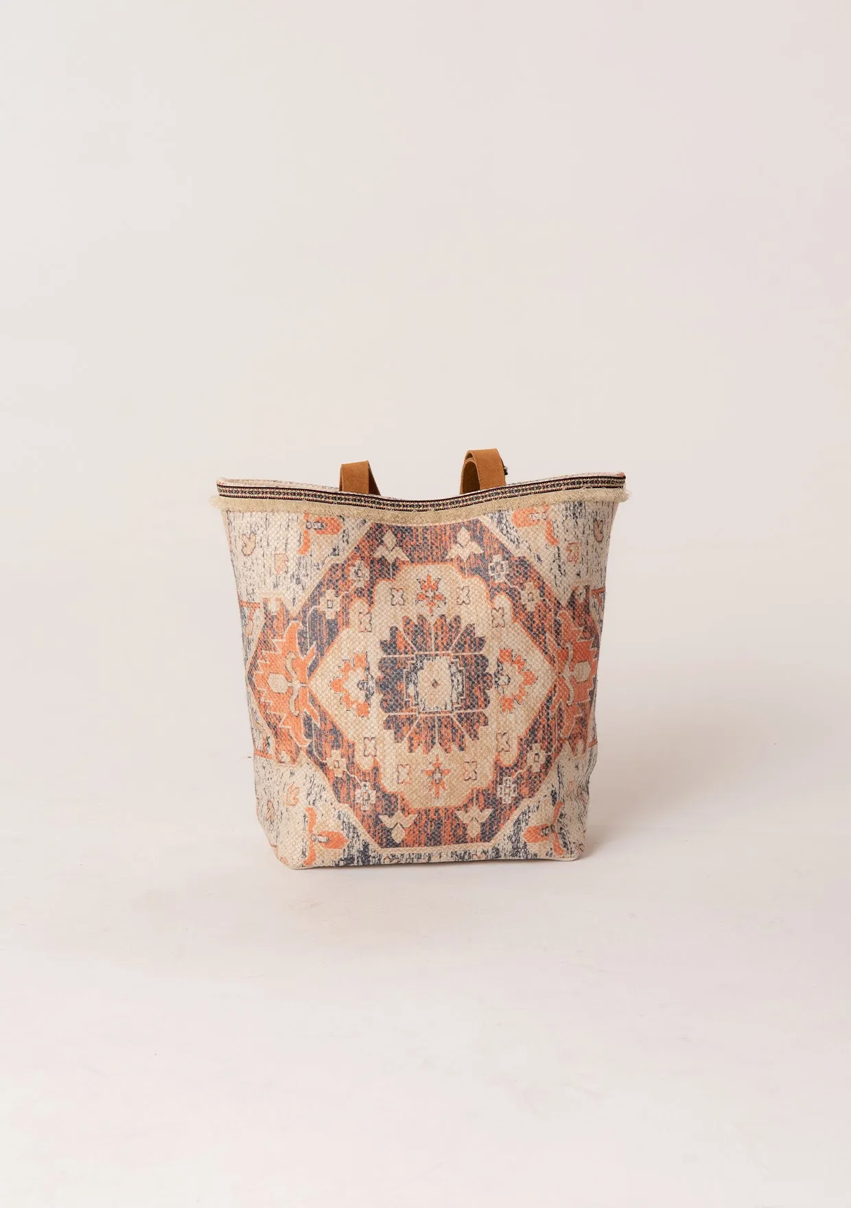 Tapestry Printed Embroidered Tassel Tote Bag