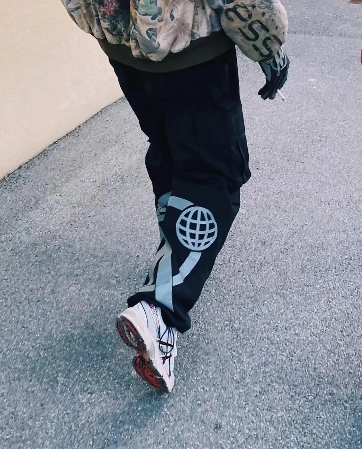 Tcpbgcd Minus Two Retro Printed Baggy Pants Minus Two Cargo Pants Hip Hop Streetwear Loose Joggers Trousers