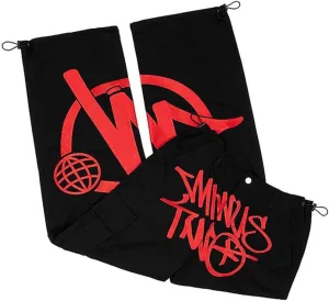 Tcpbgcd Minus Two Retro Printed Baggy Pants Minus Two Cargo Pants Hip Hop Streetwear Loose Joggers Trousers
