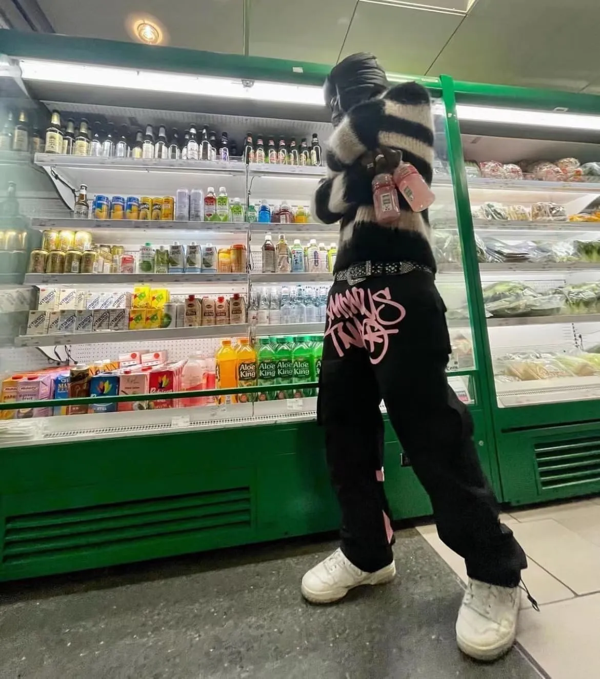 Tcpbgcd Minus Two Retro Printed Baggy Pants Minus Two Cargo Pants Hip Hop Streetwear Loose Joggers Trousers