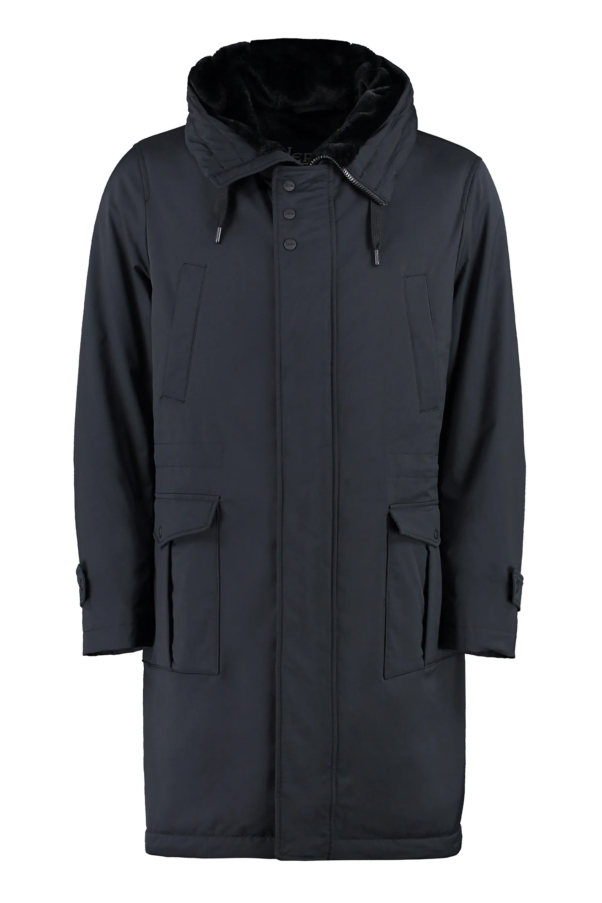 Technical fabric parka