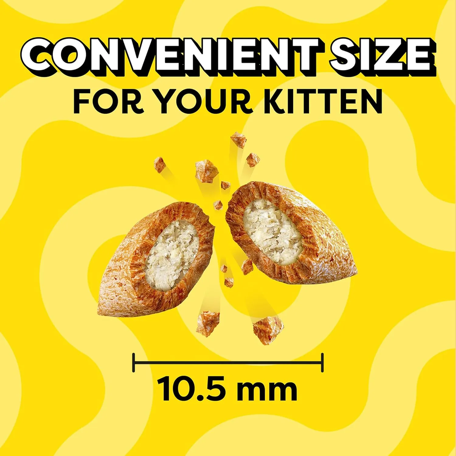 Temptations Kitten Crunchy and Soft Treats Chicken and Dairy Flavor, 3 oz. Pouch, (Pack of 12)