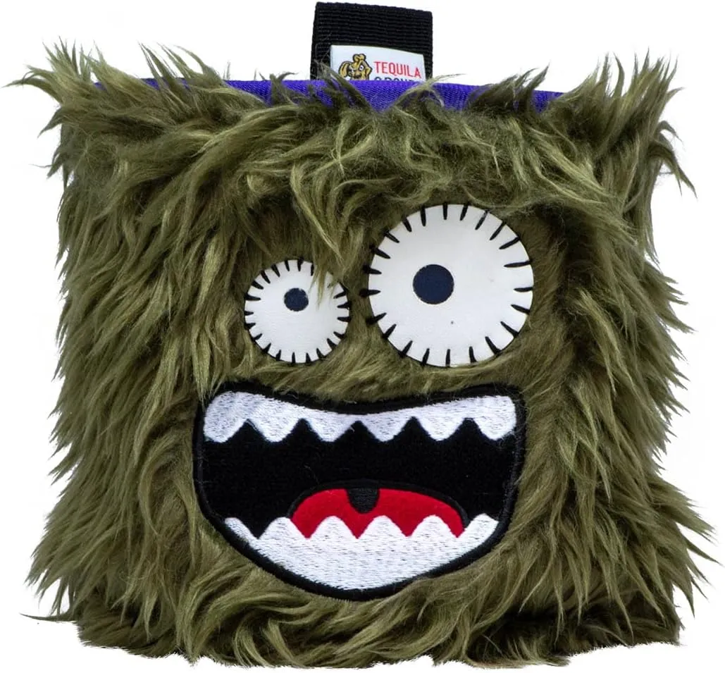 Tequila&Bones Dog Treat Bag Training Pouch, Hands-Free Dog Treat Pouch, Dog Walking Pouch, Waist Bag | Washable Inner Bag | with Belt, Clip & Drawstring Closure (Chase)