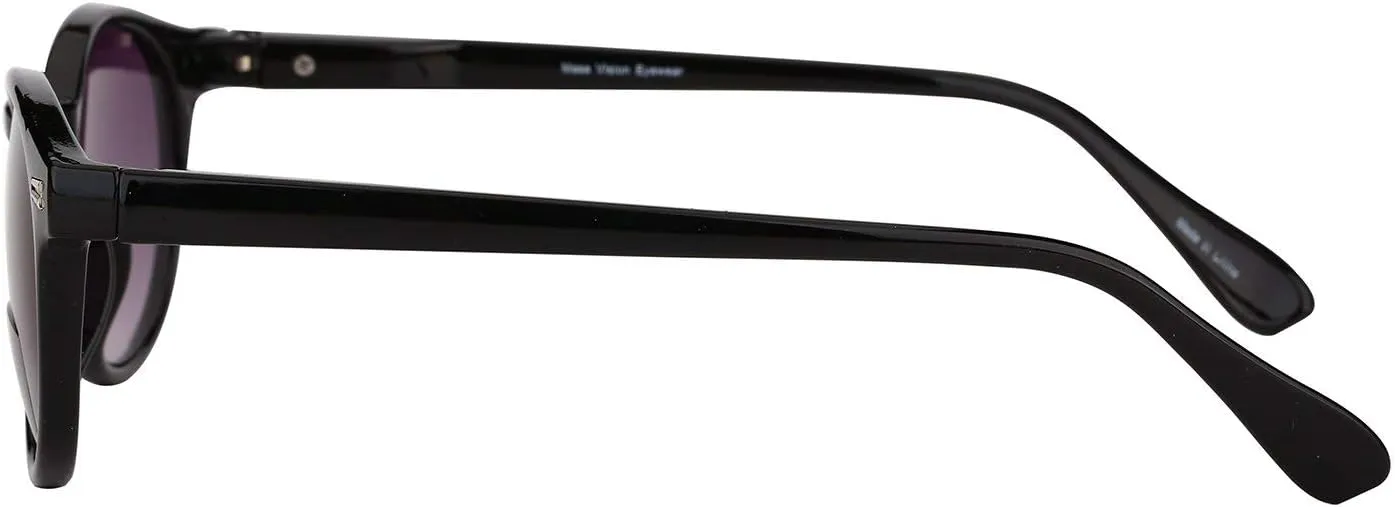 'The Brilliance' 3 Pair of Round Frame Bifocal Reader Sunglasses with Maximum UV Protection & Spring Hinges for Men and Women