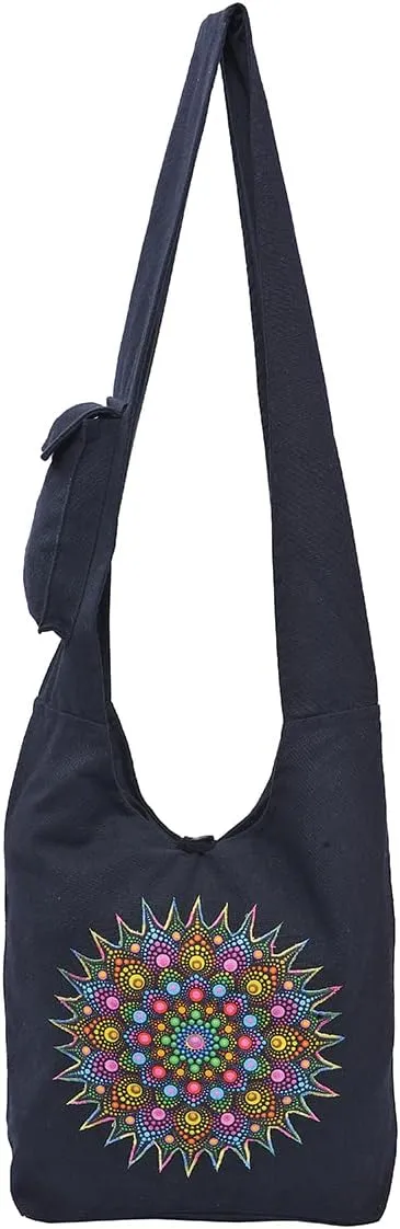 THE COLLECTION ROYAL Graphic Crossbody Bag for Women, Boho Purse, Boho Bag, Hippie Bag, Hippie Purse, Cloth Purse for Women