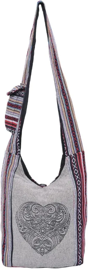 THE COLLECTION ROYAL Graphic Crossbody Bag for Women, Boho Purse, Boho Bag, Hippie Bag, Hippie Purse, Cloth Purse for Women