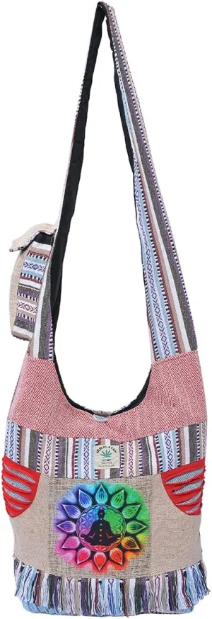 THE COLLECTION ROYAL Graphic Crossbody Bag for Women, Boho Purse, Boho Bag, Hippie Bag, Hippie Purse, Cloth Purse for Women