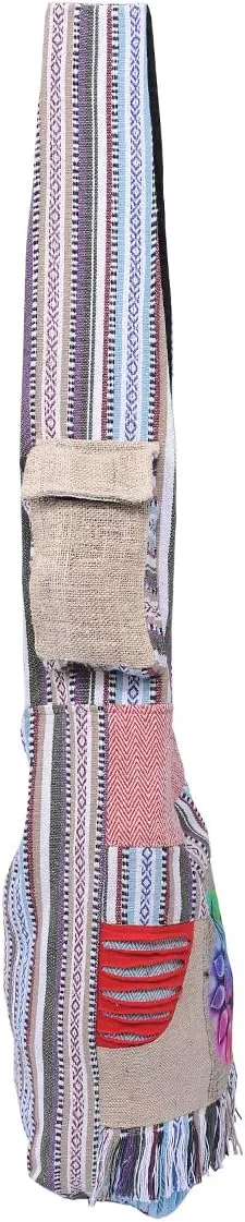 THE COLLECTION ROYAL Graphic Crossbody Bag for Women, Boho Purse, Boho Bag, Hippie Bag, Hippie Purse, Cloth Purse for Women