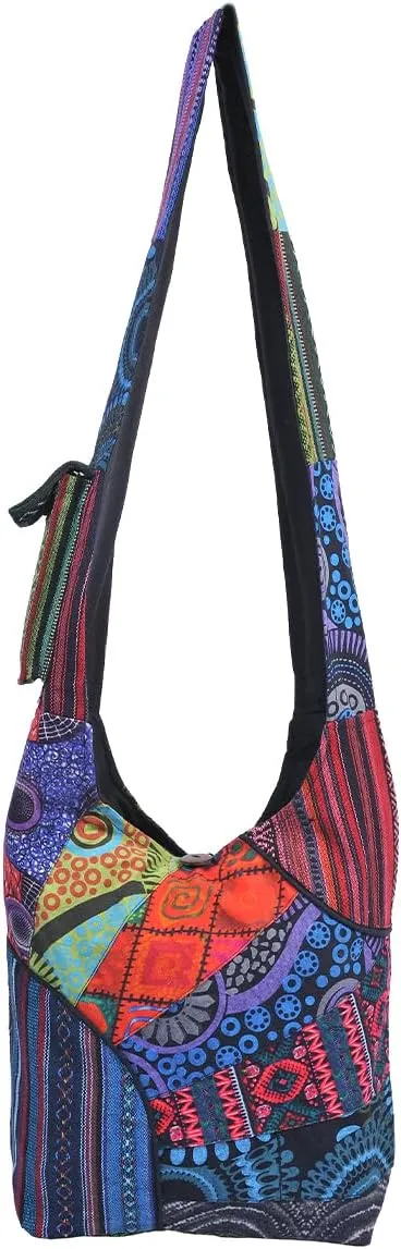 THE COLLECTION ROYAL Hobo Crossbody Bags for Women, Boho Purse, Boho Bag | Hippie Bag, Indie Tote Bag, Cloth Purse for Women