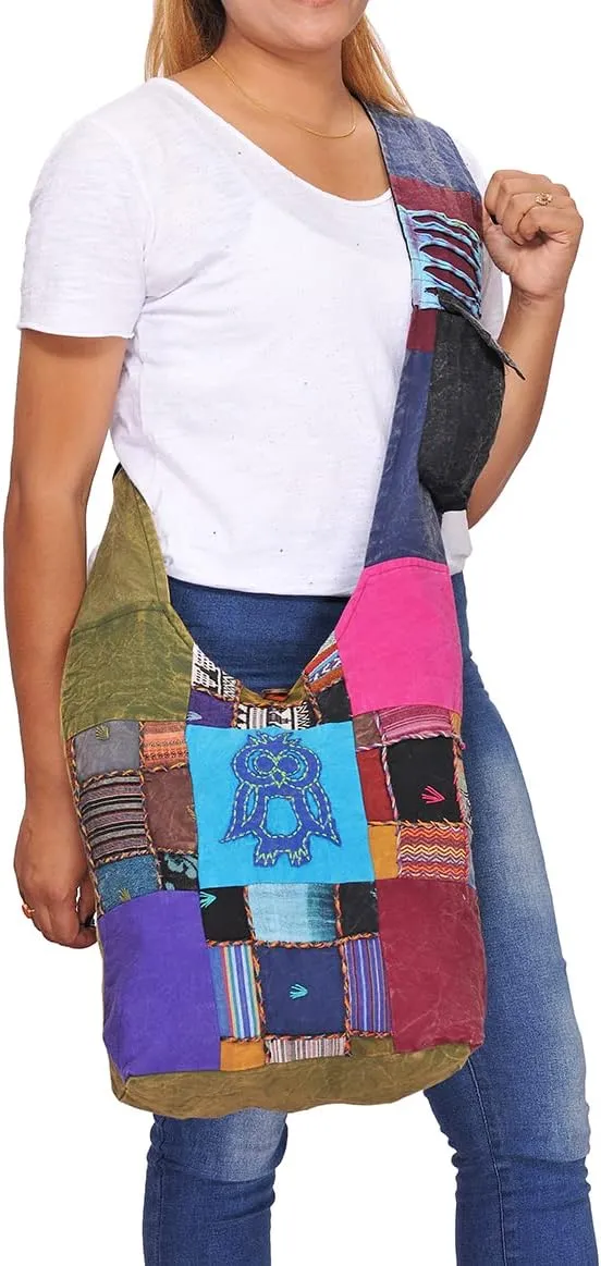 THE COLLECTION ROYAL Hobo Crossbody Bags for Women, Boho Purse, Boho Bag | Hippie Bag, Indie Tote Bag, Cloth Purse for Women
