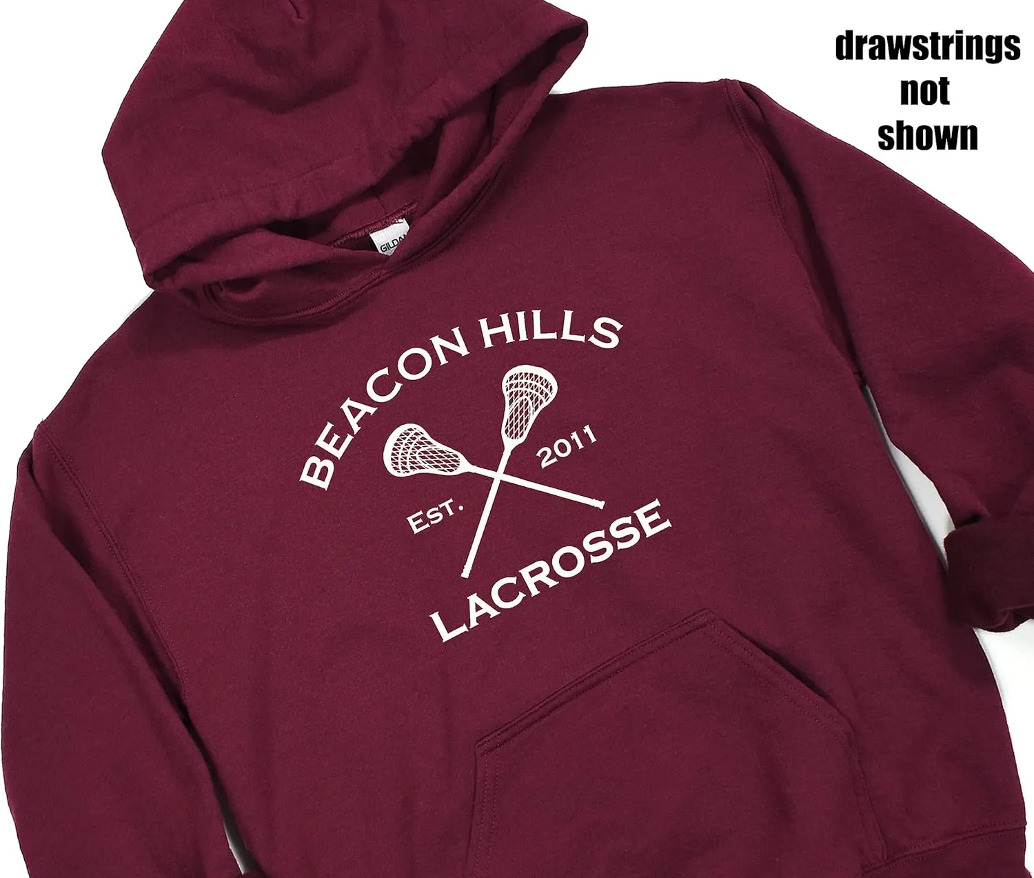 The Creating Studio Adult Retro Stilinski 24 Beacon Hills Lacrosse 2-Sided Hoodie