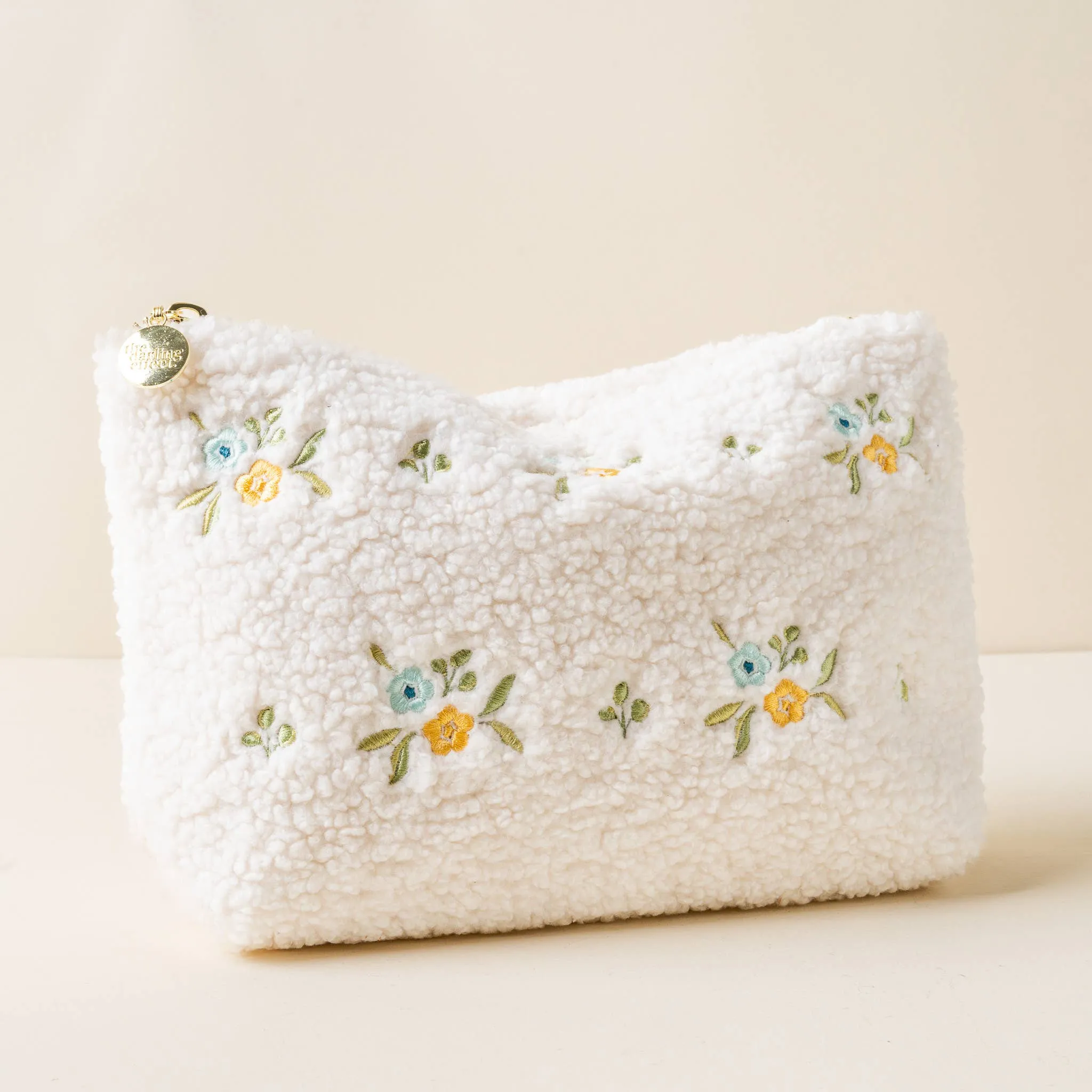 The Darling Effect - Teddy Pouch-Dainty Floral Blue   Yellow