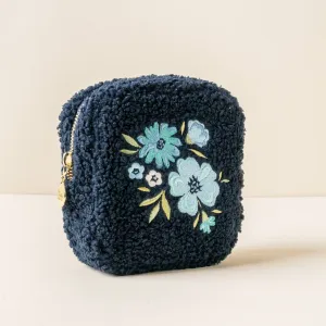 The Darling Effect - Teddy Pouch-Square Dainty Floral Navy
