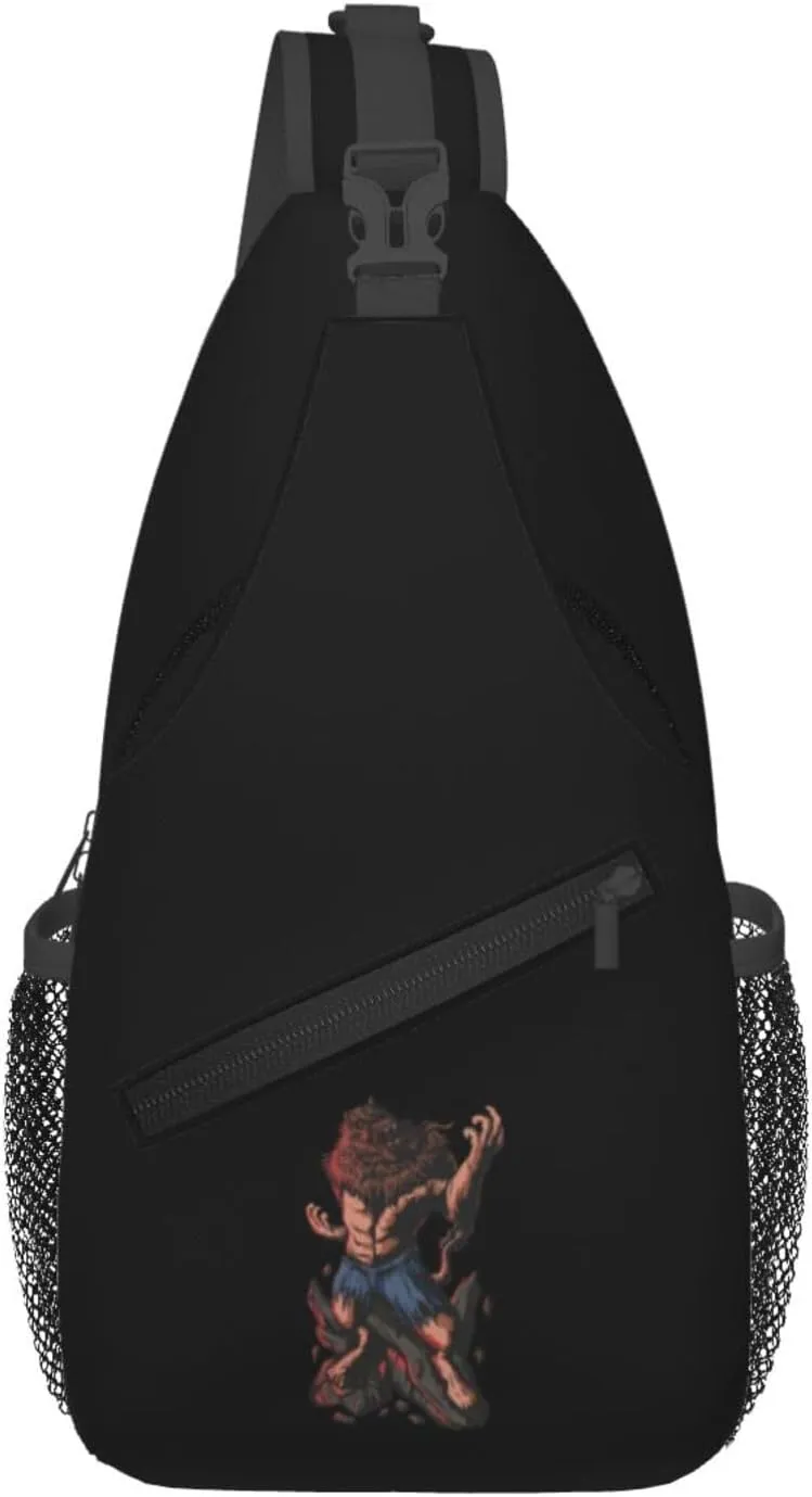 The Fierce Lion Crossbody Bags For Women Men Chest Backpack Gym Shoulder Bag Travel Outdoor Sports Casual Crossbody Bags