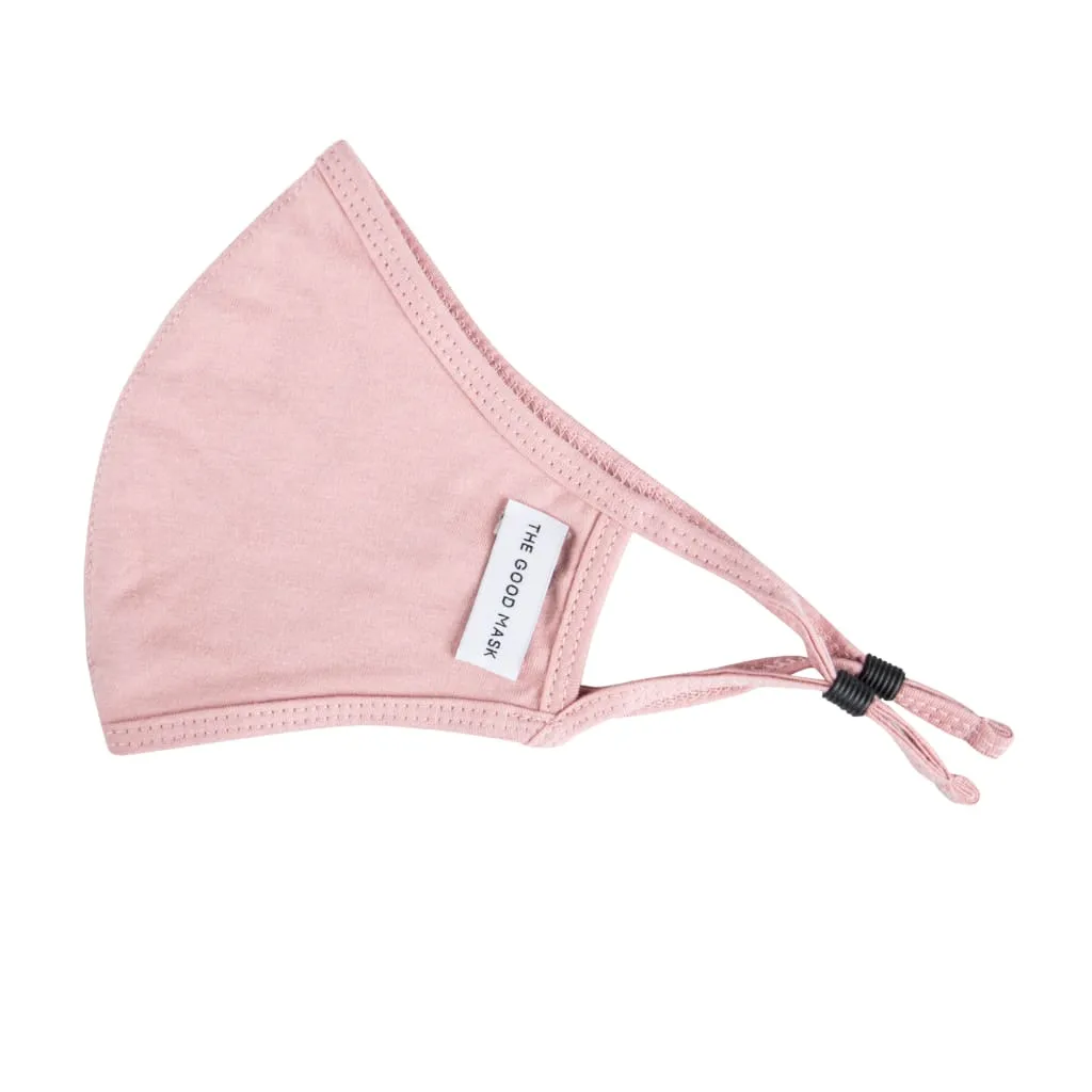 The Good Mask: Soft Cotton Jersey Mask - Rose