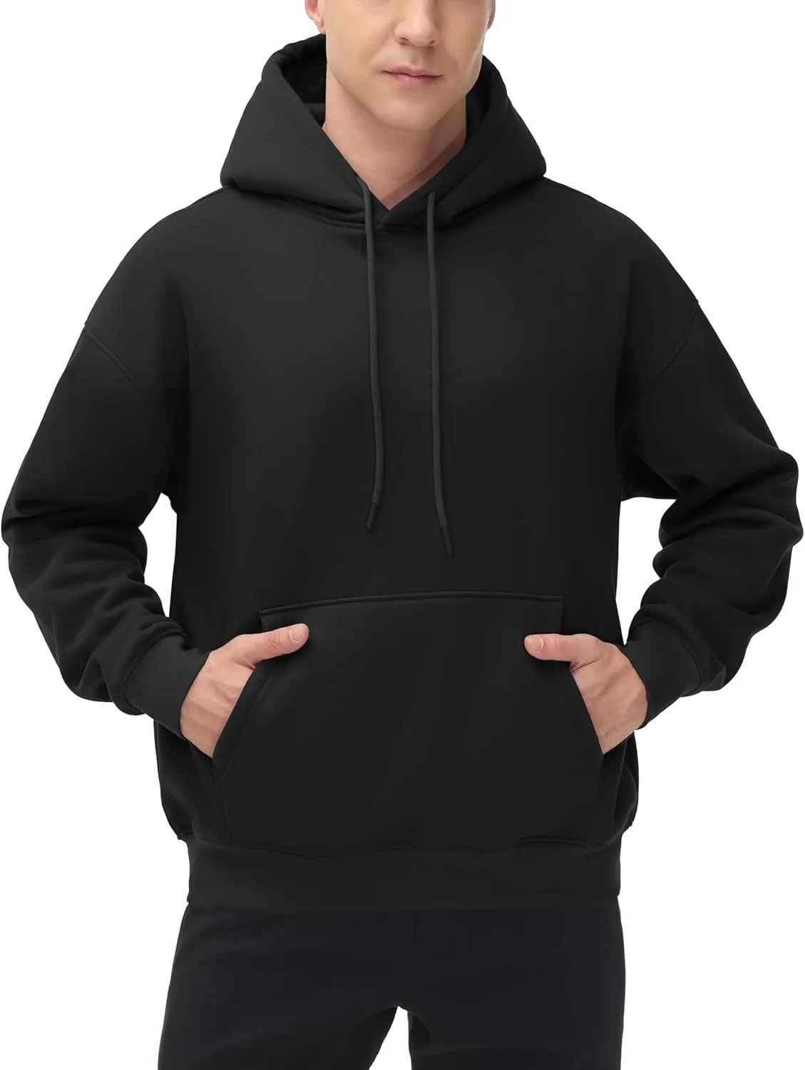 THE GYM PEOPLE Men's Loose Fit Pullover Hoodie Soft Lightweight Hooded Sweatshirt with Pockets