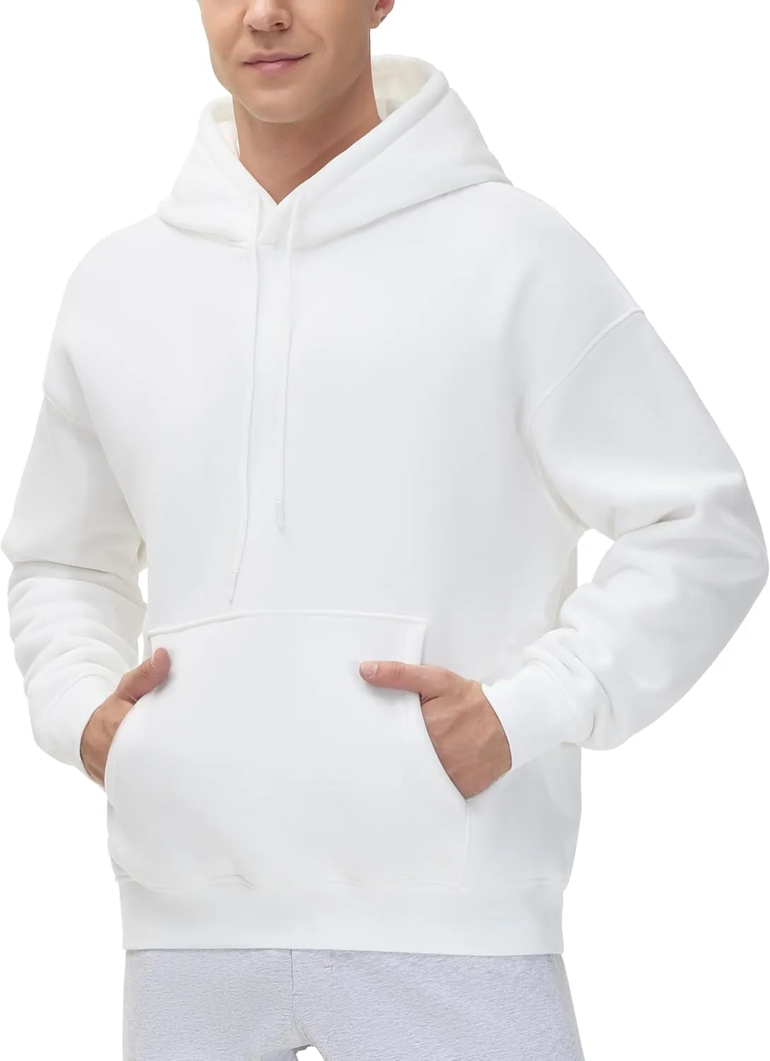 THE GYM PEOPLE Men's Loose Fit Pullover Hoodie Soft Lightweight Hooded Sweatshirt with Pockets
