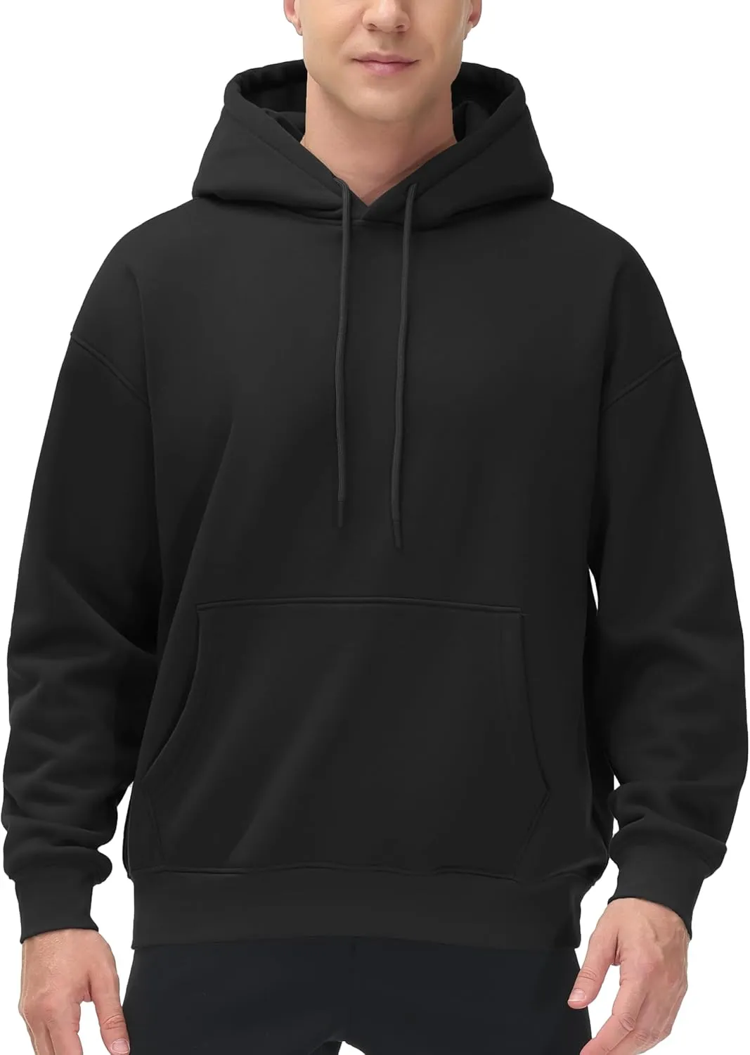 THE GYM PEOPLE Men's Loose Fit Pullover Hoodie Soft Lightweight Hooded Sweatshirt with Pockets