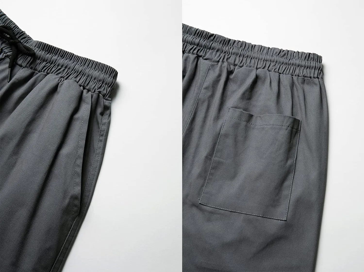 THWEI Mens Cargo Pants Casual Joggers Athletic Pants Cotton Loose Straight Sweatpants