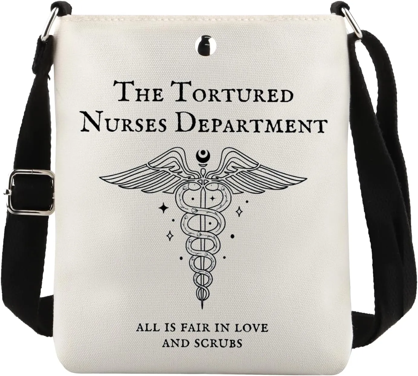 TOBGBE Funny Nurse Memes Gifts Tortured Nurses Department Crossbody Bags For Nurse Accessories for Work