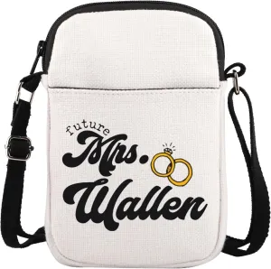 TOBGBE Future Mrs. Singer Gift Crossbody Bag Country Music Lover Gift Music Lover Gift Album Shoulder Bag