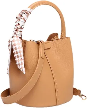 Tote Bag for Women, Mini Bucket Crossbody Top-Handle Small Sized Retro Handbag