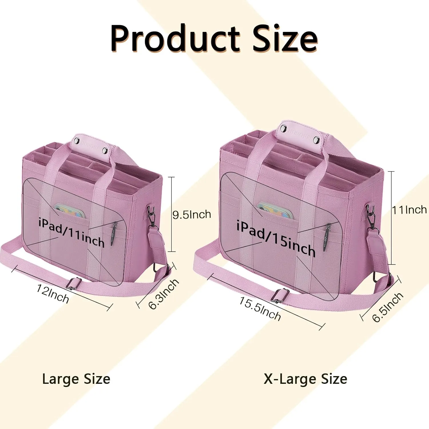 Tote Bag with Compartments Church Bible Bag Laptop Large Tote Bag for Women Nice Gift.