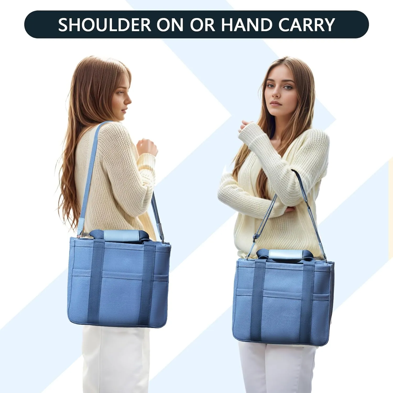 Tote Bag with Compartments Church Bible Bag Laptop Large Tote Bag for Women Nice Gift.