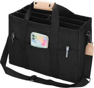 Tote Bag with Compartments Church Bible Bag Laptop Large Tote Bag for Women Nice Gift.