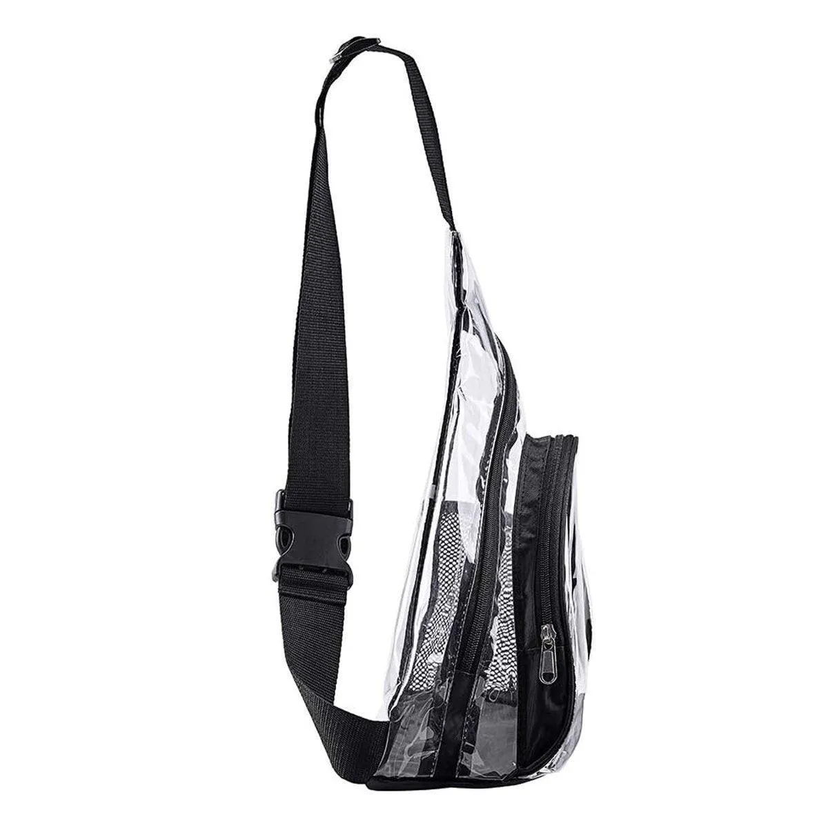 Transparent PVC Waterproof Backpack Crossbody Bag Casual Travel Shoulder Bag