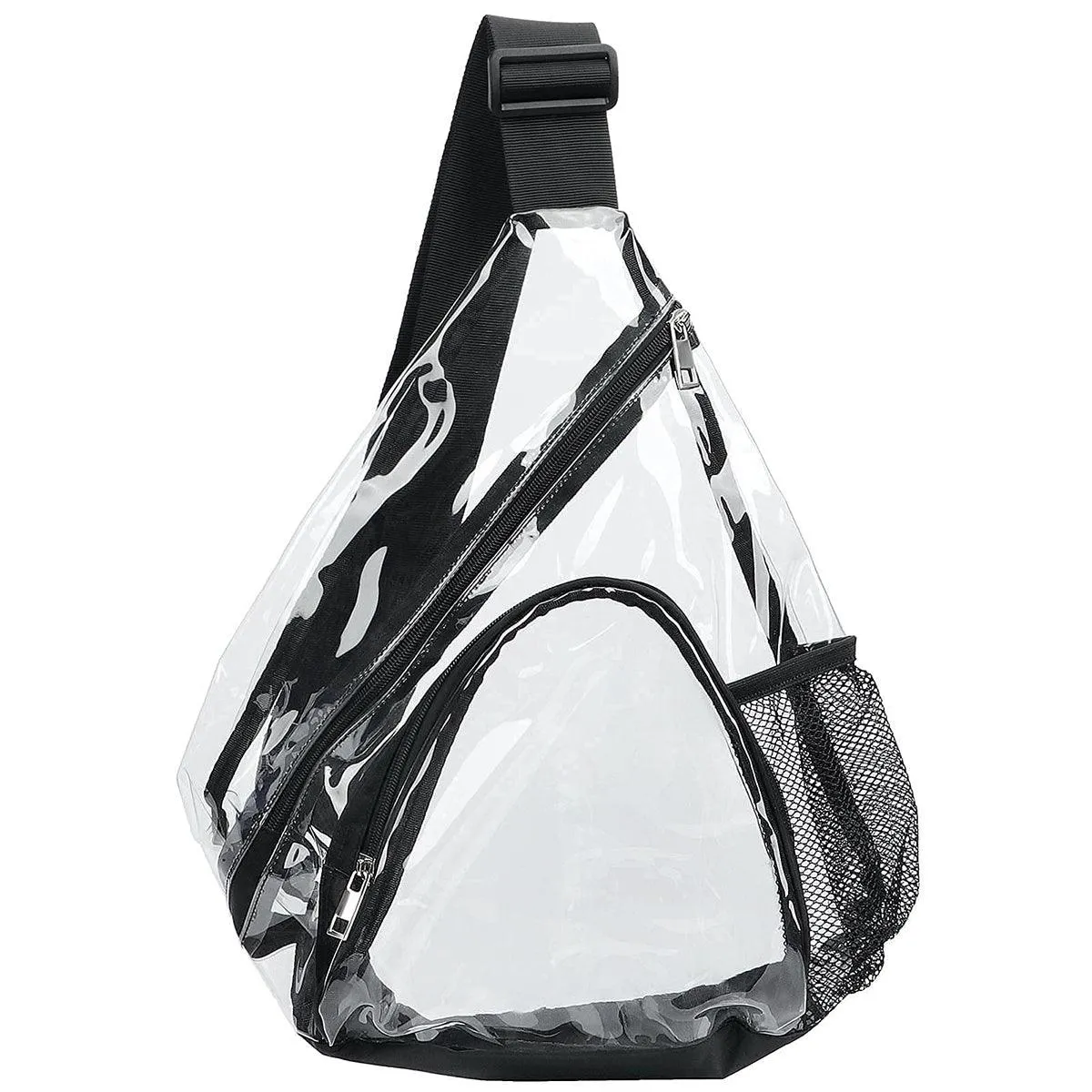 Transparent PVC Waterproof Crossbody Bag Casual Shoulder Slant Backpack Travel