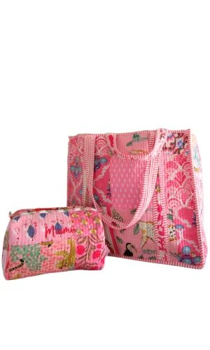 Traveler Tote and Pouch Set