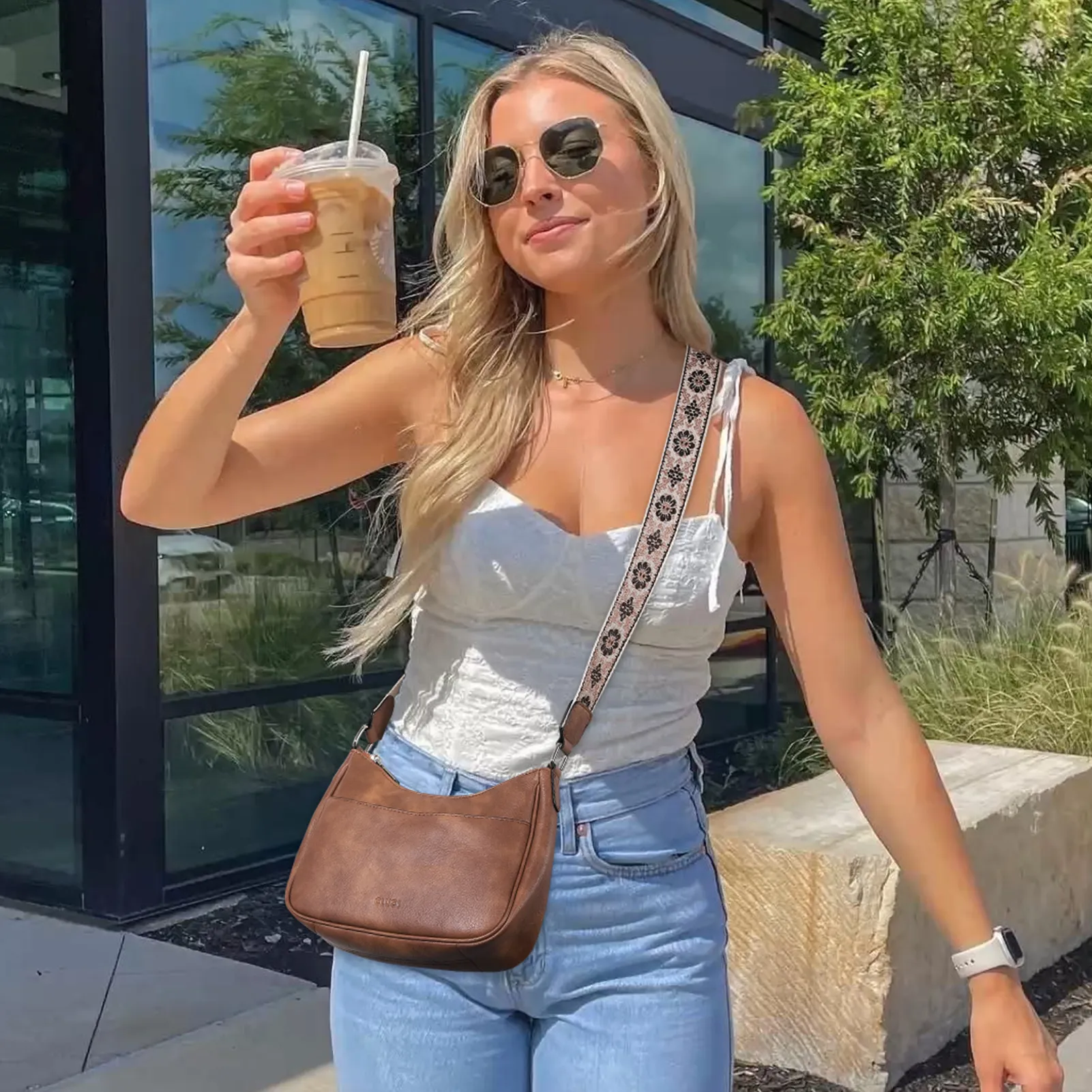Trendy Crossbody Purses for Women with Adjustable Strap