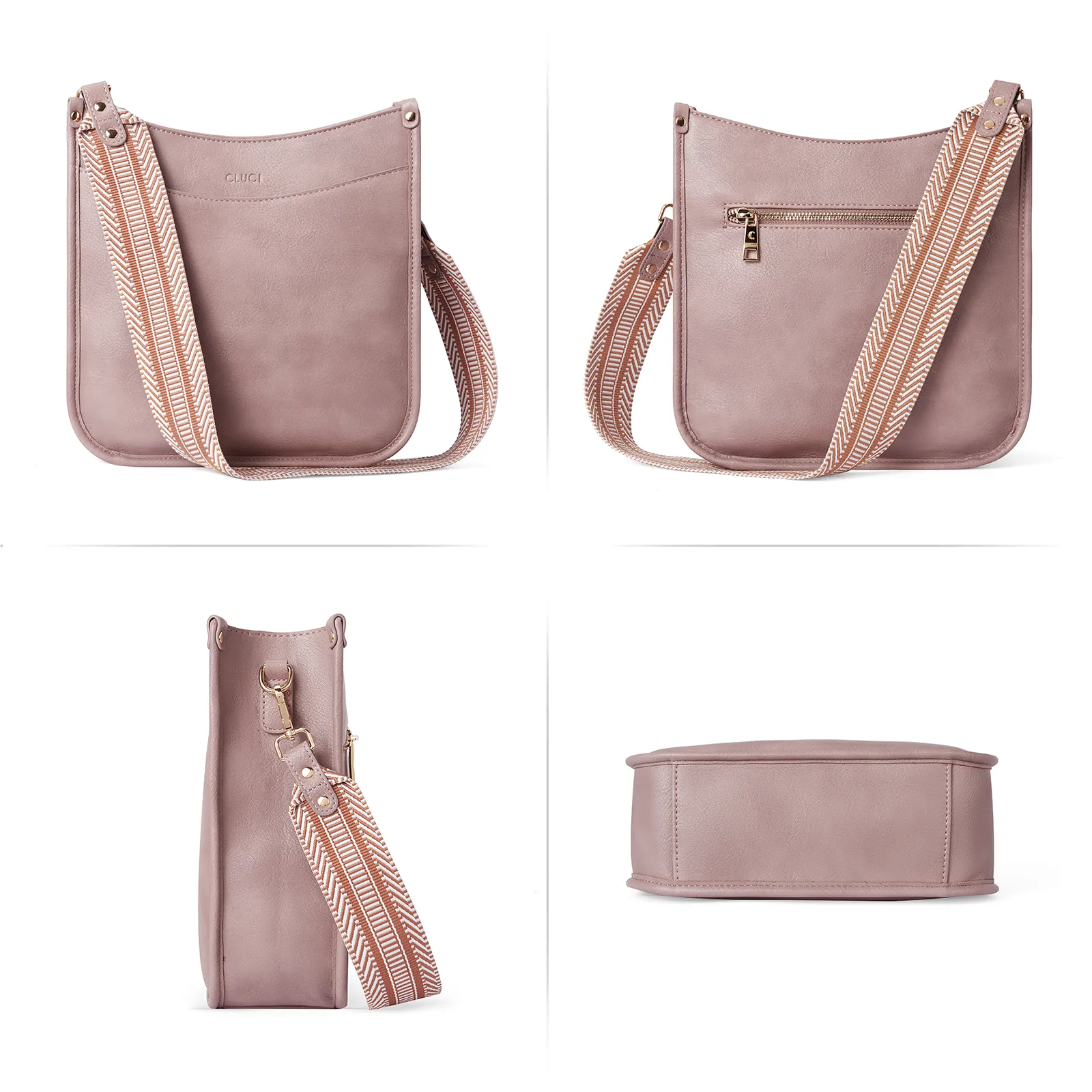 Trendy Medium Crossbody Bags with Two Straps