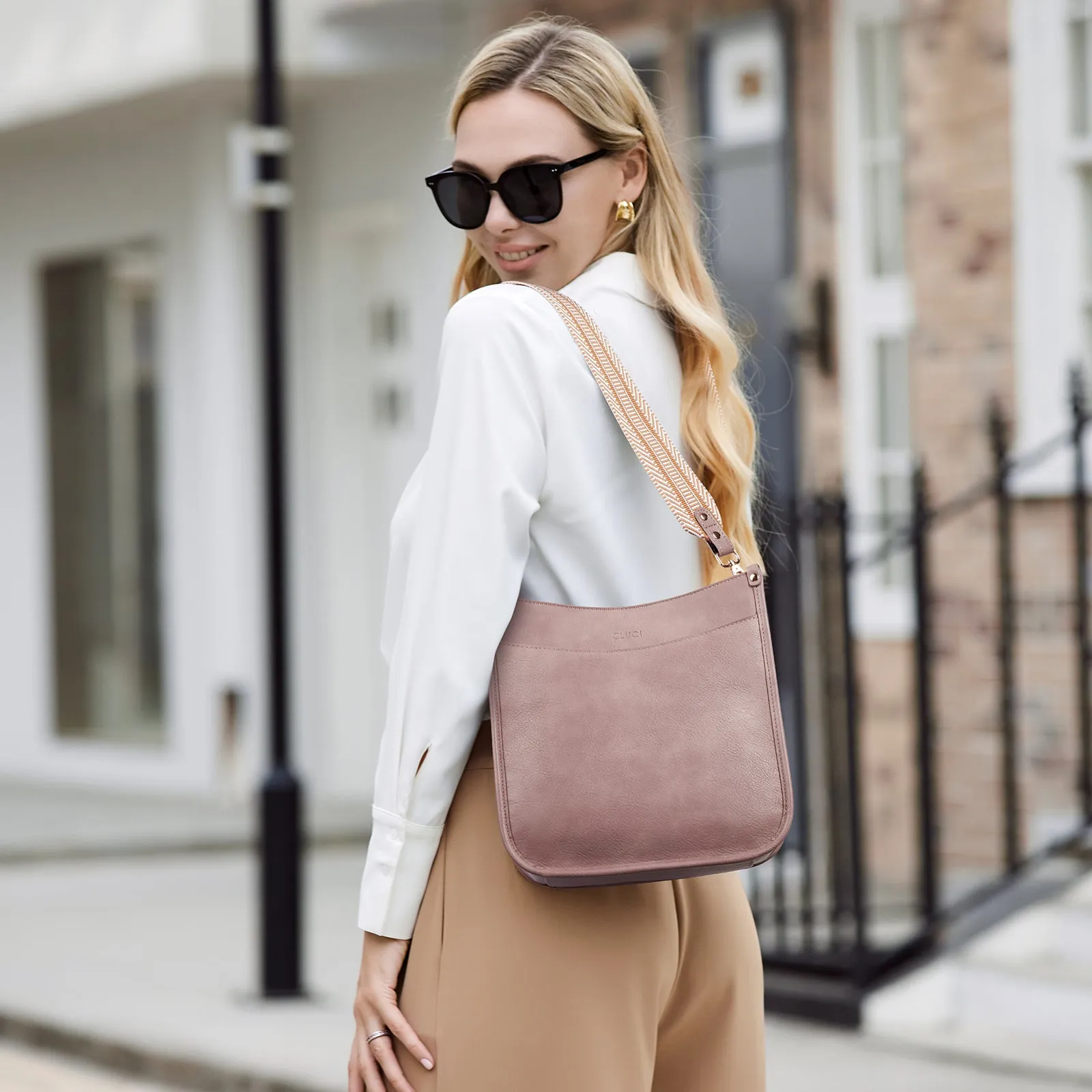 Trendy Medium Crossbody Bags with Two Straps