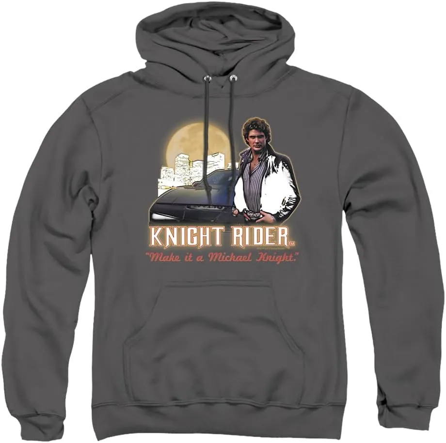 Trevco Knight Rider Full Moon Unisex Adult Pull-Over Hoodie