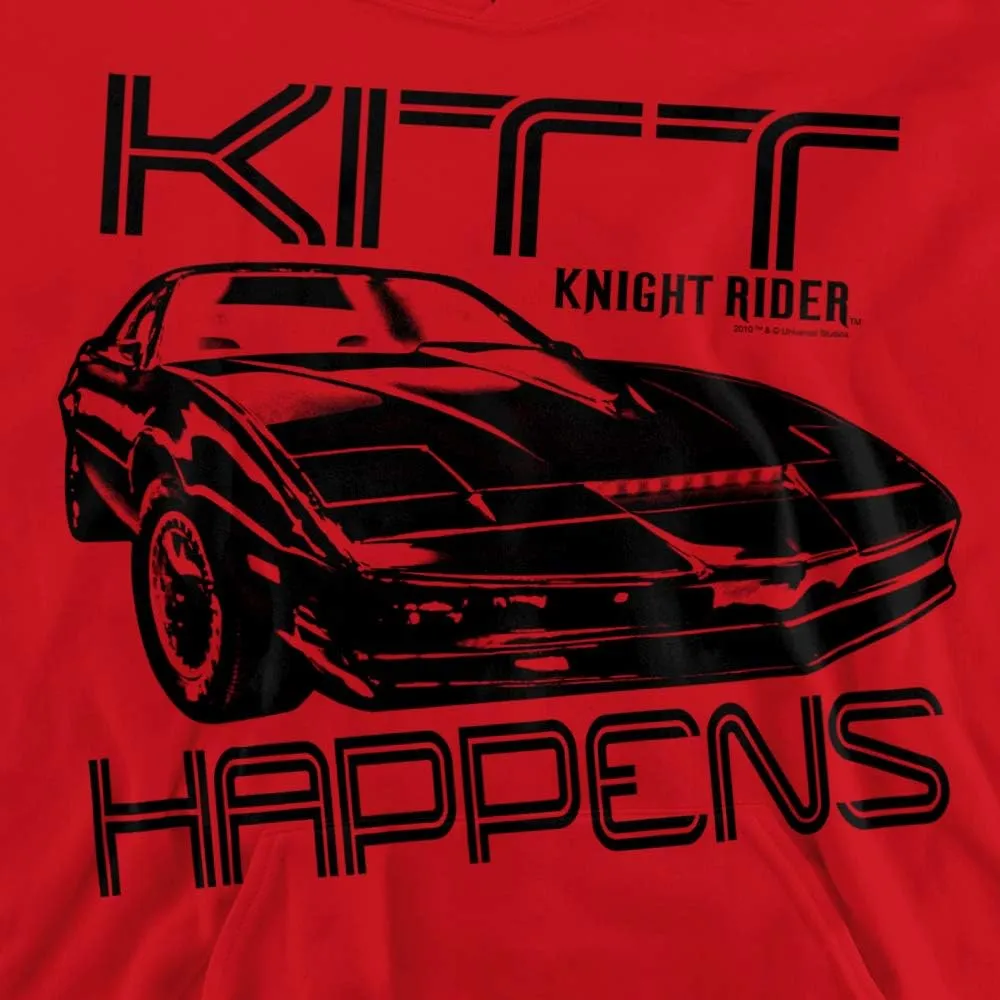 Trevco Knight Rider Kitt Happens Unisex Youth Pull-Over Hoodie