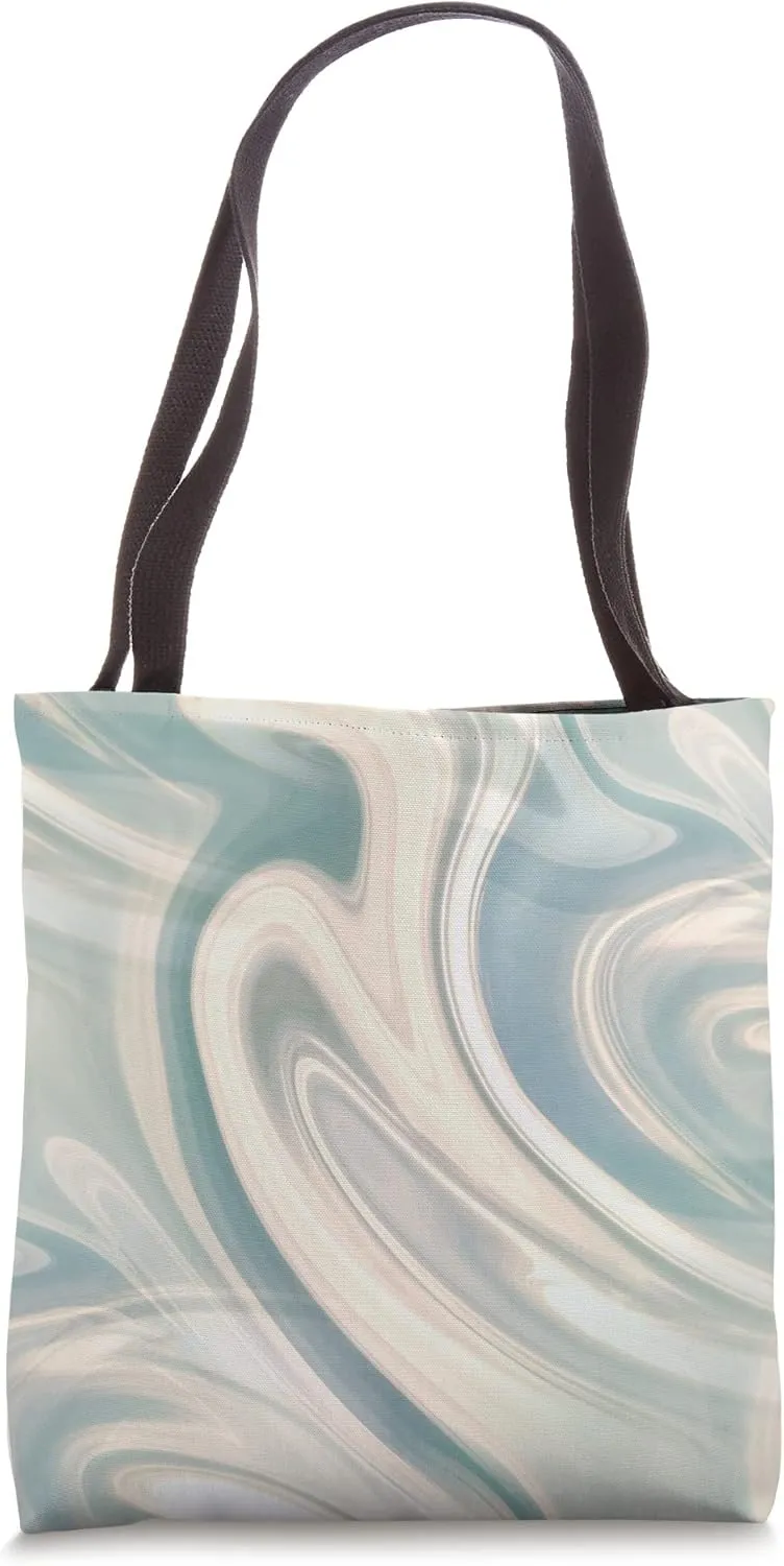 trippy swirl print grey gray psychedelic Tote Bag