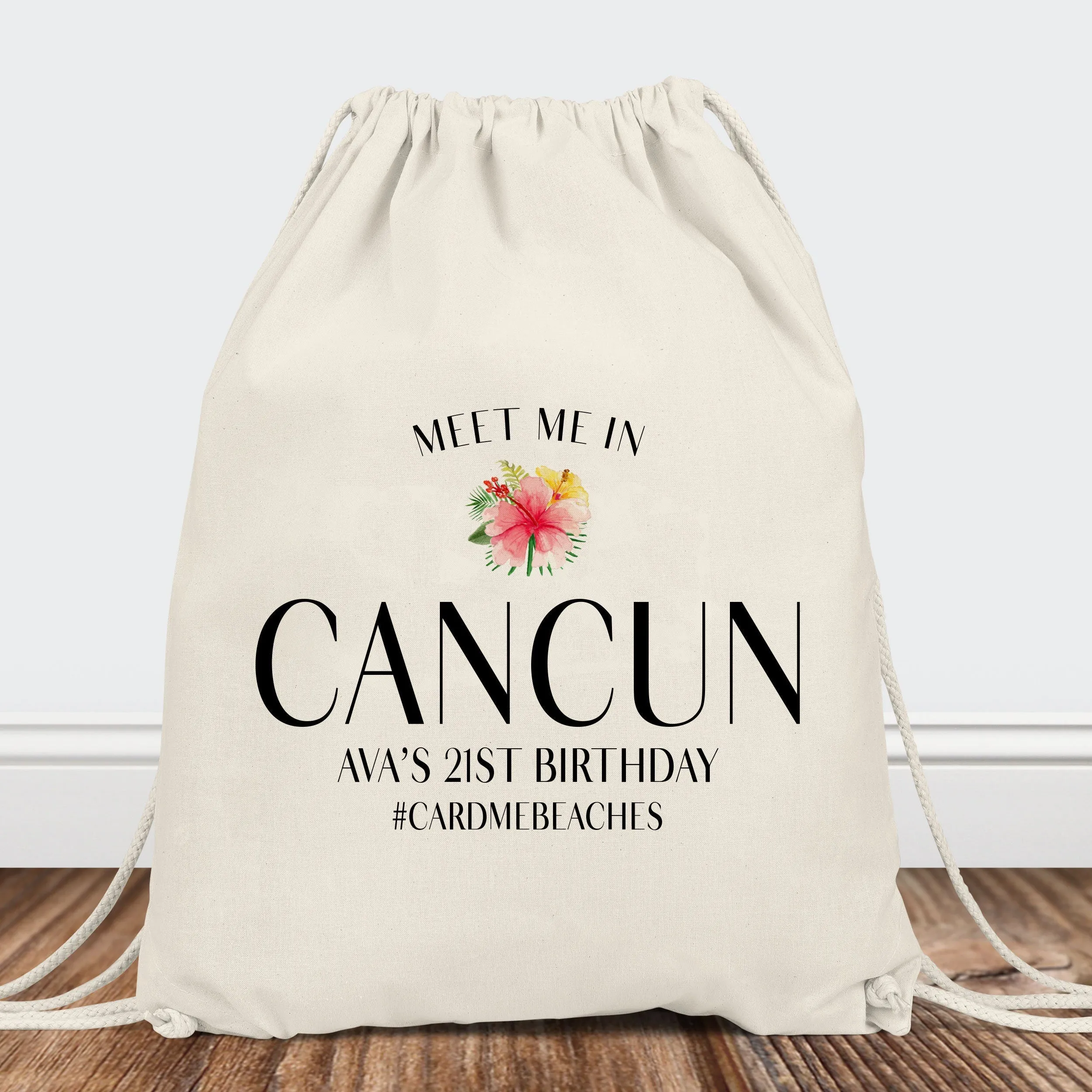 Tropical Wedding Welcome Bags, Beach Wedding Guest Hotel Welcome Totes, Birthday Trip, Custom Gift Bags