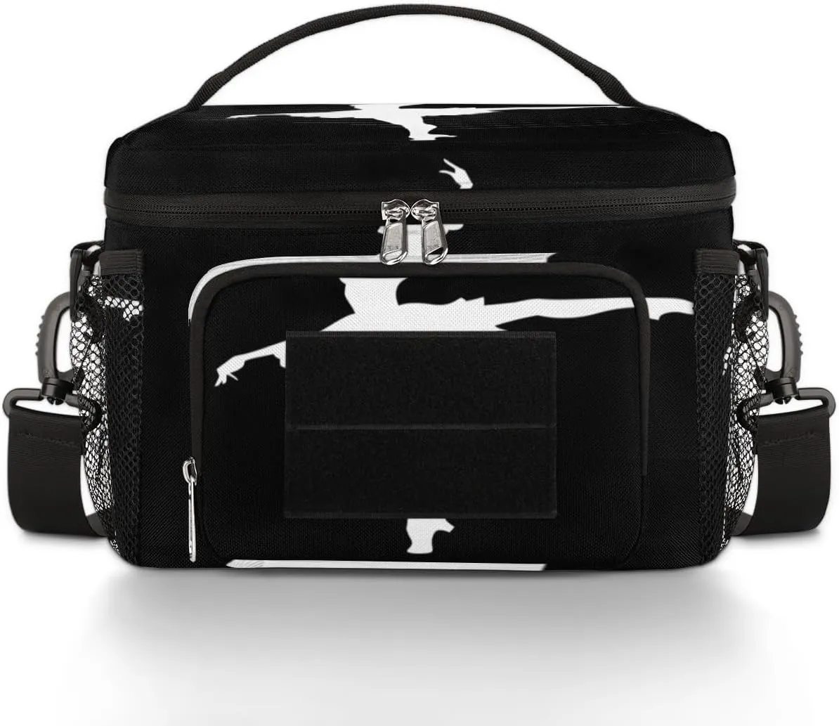 TropicalLife Dance Ballerina Theme Insulated Lunch Bag for Men Women Adult, Tactical Lunch Box Leakproof Lunch Cooler Tote Bag for Work Office Travel Camping