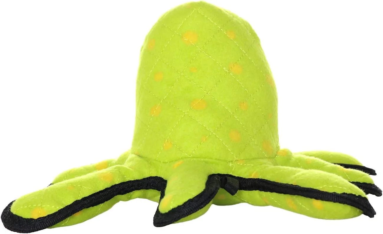 TUFFY - World's Tuffest Soft Dog Toy - Alien Green & Desert Bat-Squeaker- Multiple Layers. Made Durable, Strong & Tough. Interactive Play (Tug, Toss & Fetch). Machine Washable & Floats (Combo Pack)